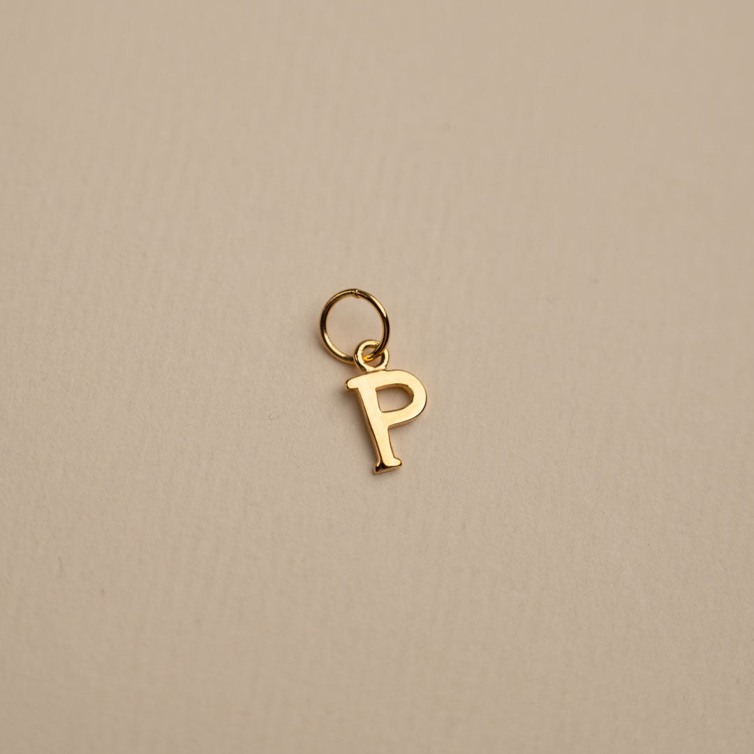 Sabrina - Gold Letter Pendant