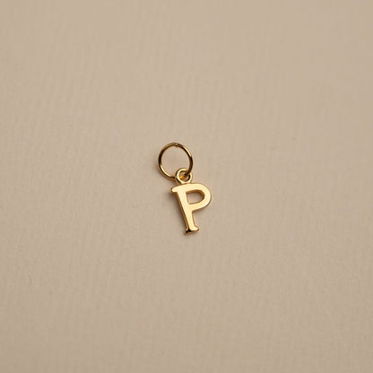 Sabrina - Gold Letter Pendant