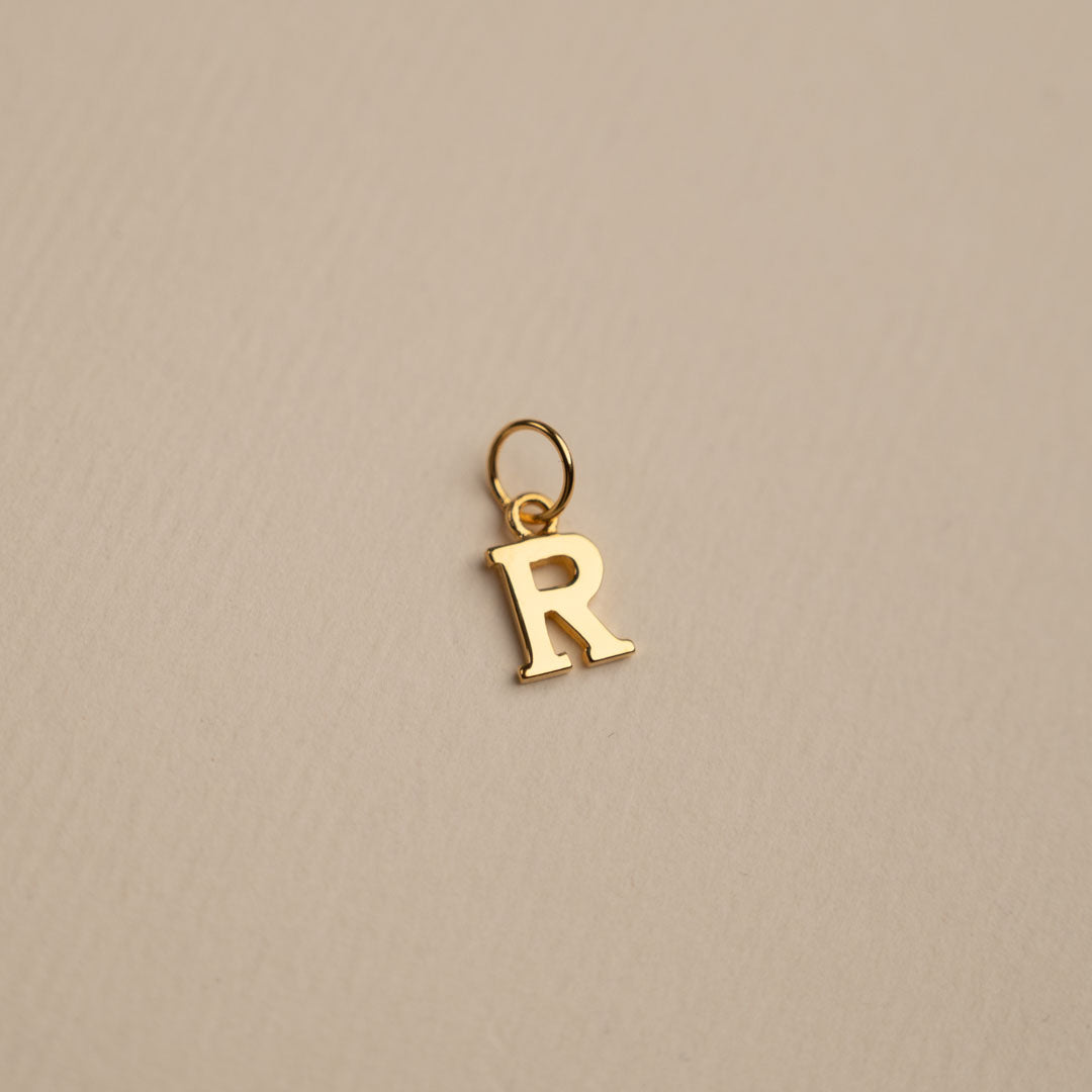 Sabrina - Gold Letter Pendant