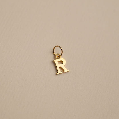 Sabrina - Gold Letter Pendant