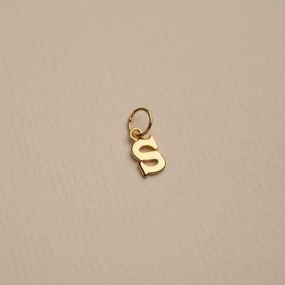 Sabrina - Gold Letter Pendant