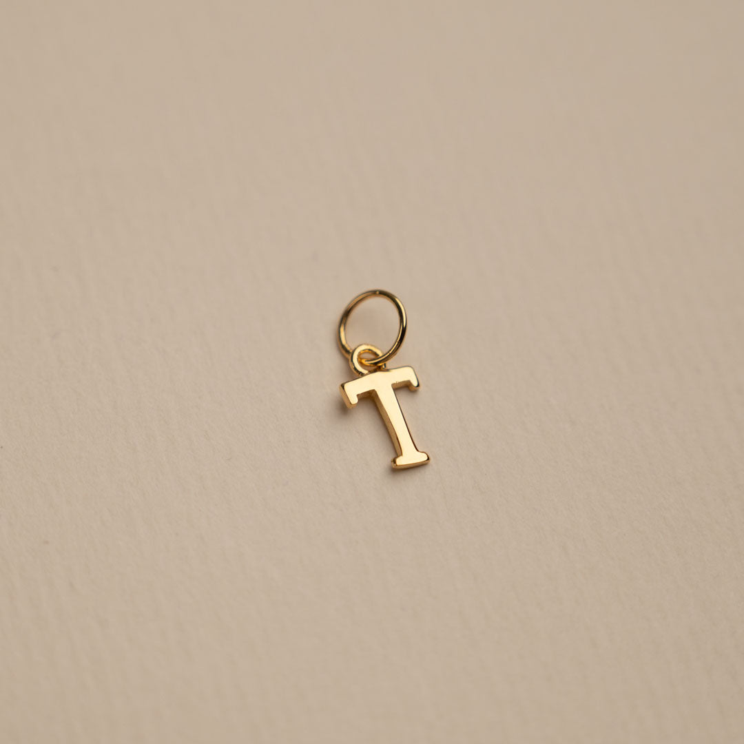 Sabrina - Gold Letter Pendant
