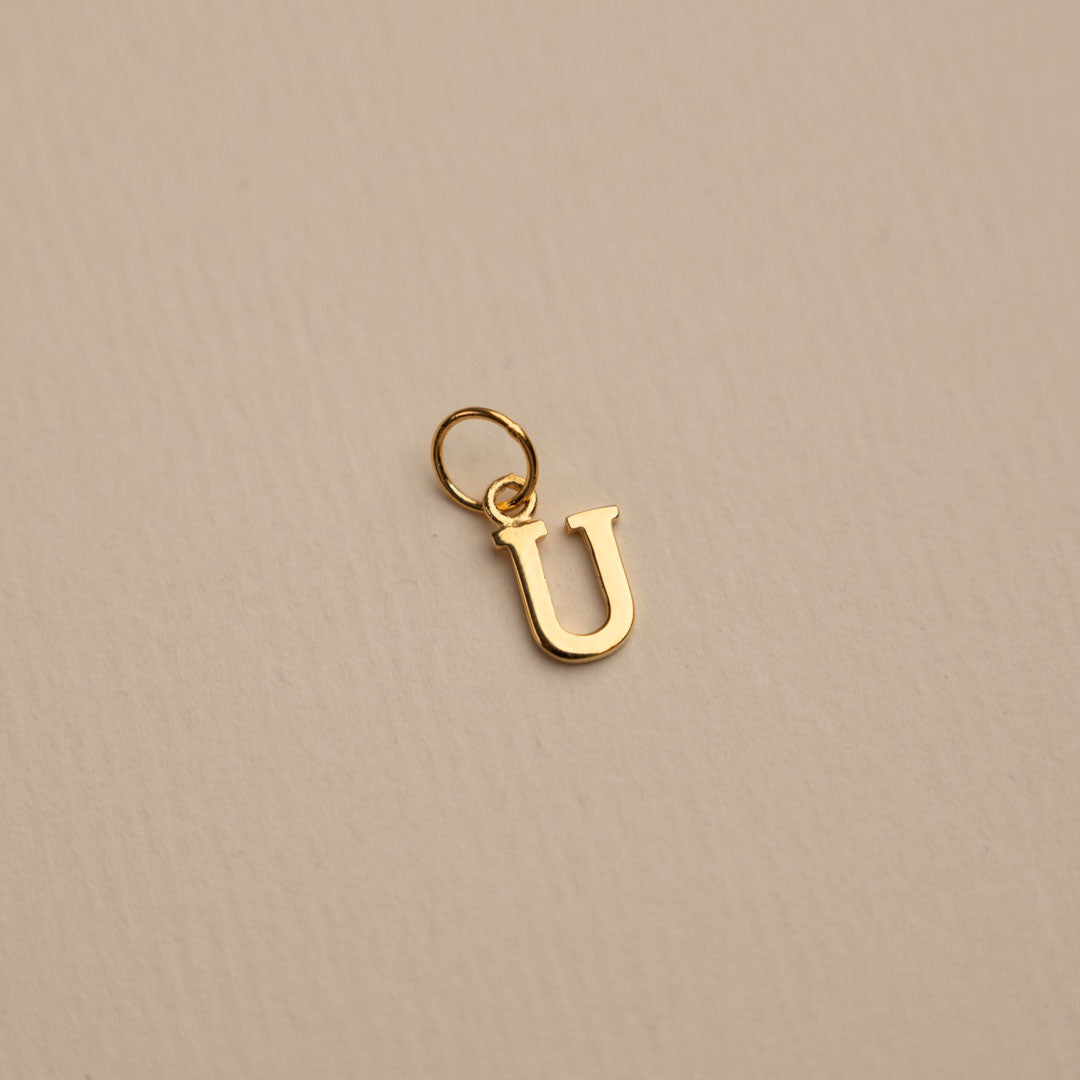 Sabrina - Gold Letter Pendant
