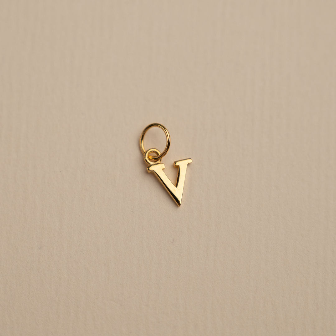 Sabrina - Gold Letter Pendant