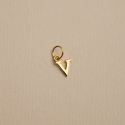 Sabrina - Gold Letter Pendant