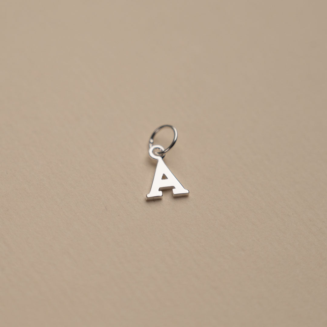 Nadia - Silver Letter Pendant