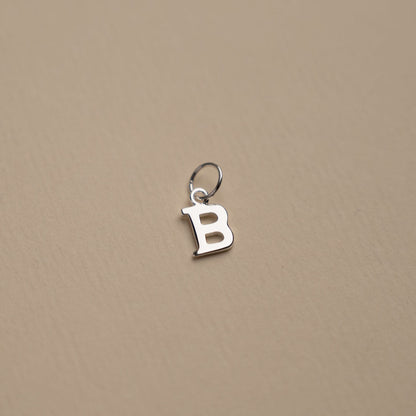 Nadia - Silver Letter Pendant
