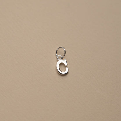 Nadia - Silver Letter Pendant