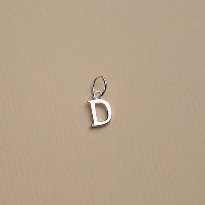 Nadia - Silver Letter Pendant