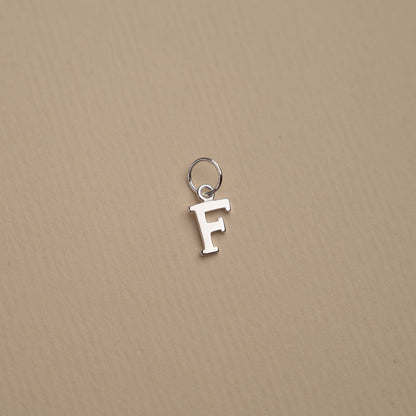 Nadia - Silver Letter Pendant