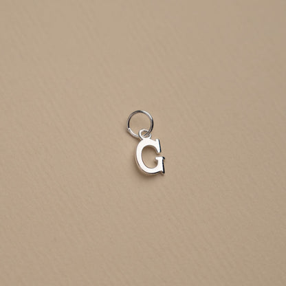 Nadia - Silver Letter Pendant