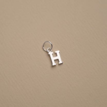 Nadia - Silver Letter Pendant