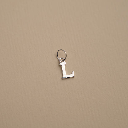 Nadia - Silver Letter Pendant