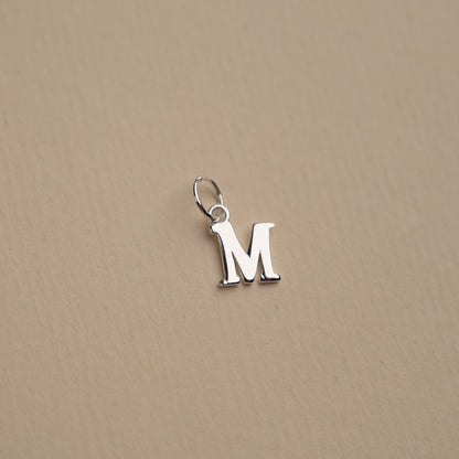 Nadia - Silver Letter Pendant