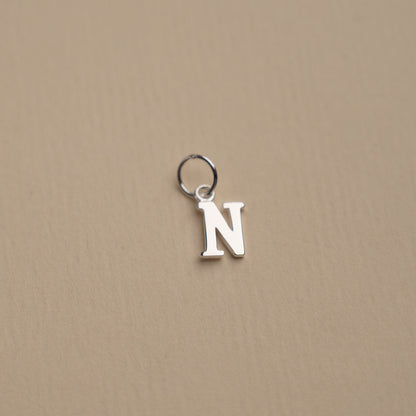 Nadia - Silver Letter Pendant