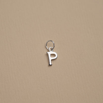 Nadia - Silver Letter Pendant