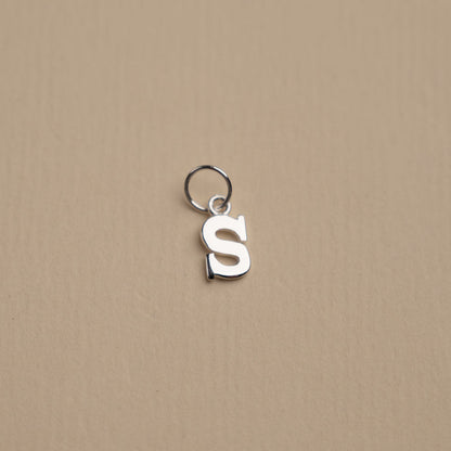 Nadia - Silver Letter Pendant