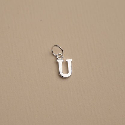 Nadia - Silver Letter Pendant