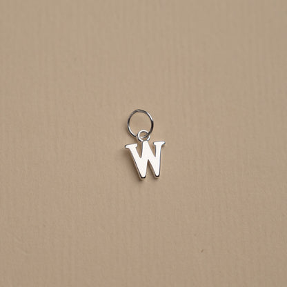 Nadia - Silver Letter Pendant