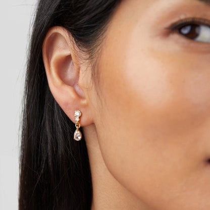 Yarina – Crystal Drop Earrings